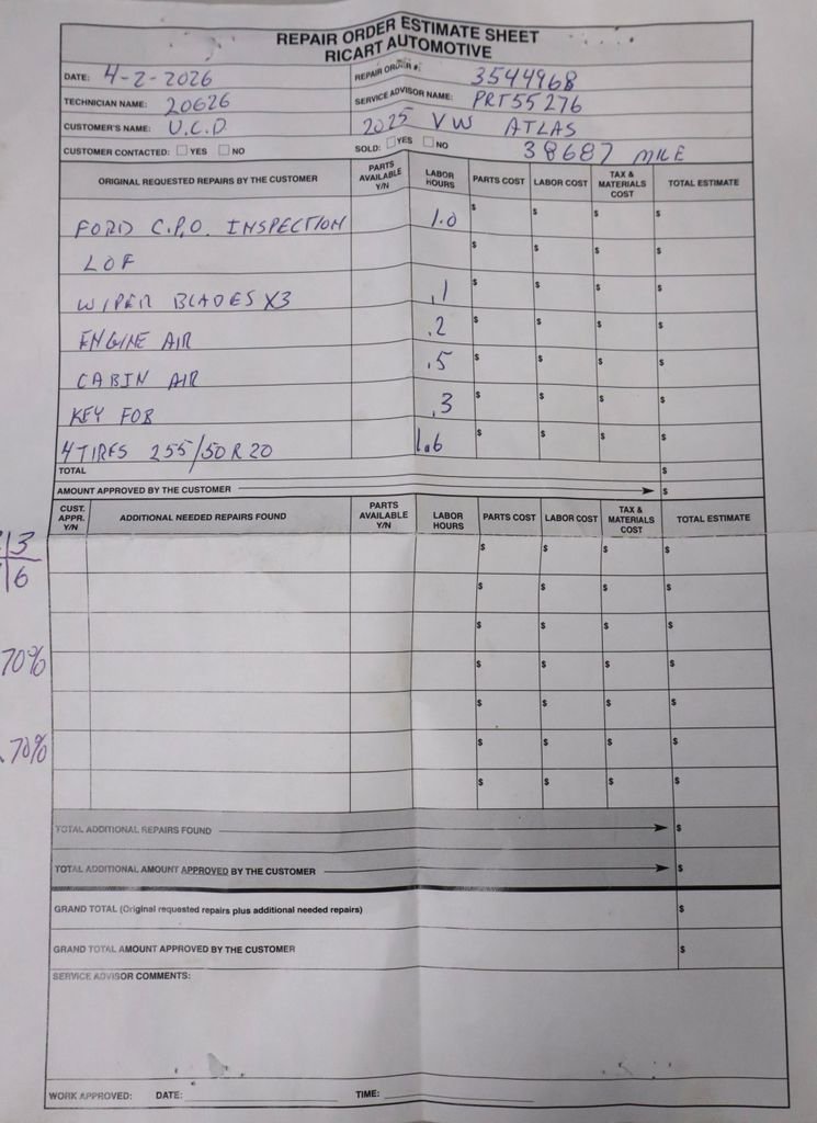 Used 2025 Volkswagen Atlas SE FWD image 5