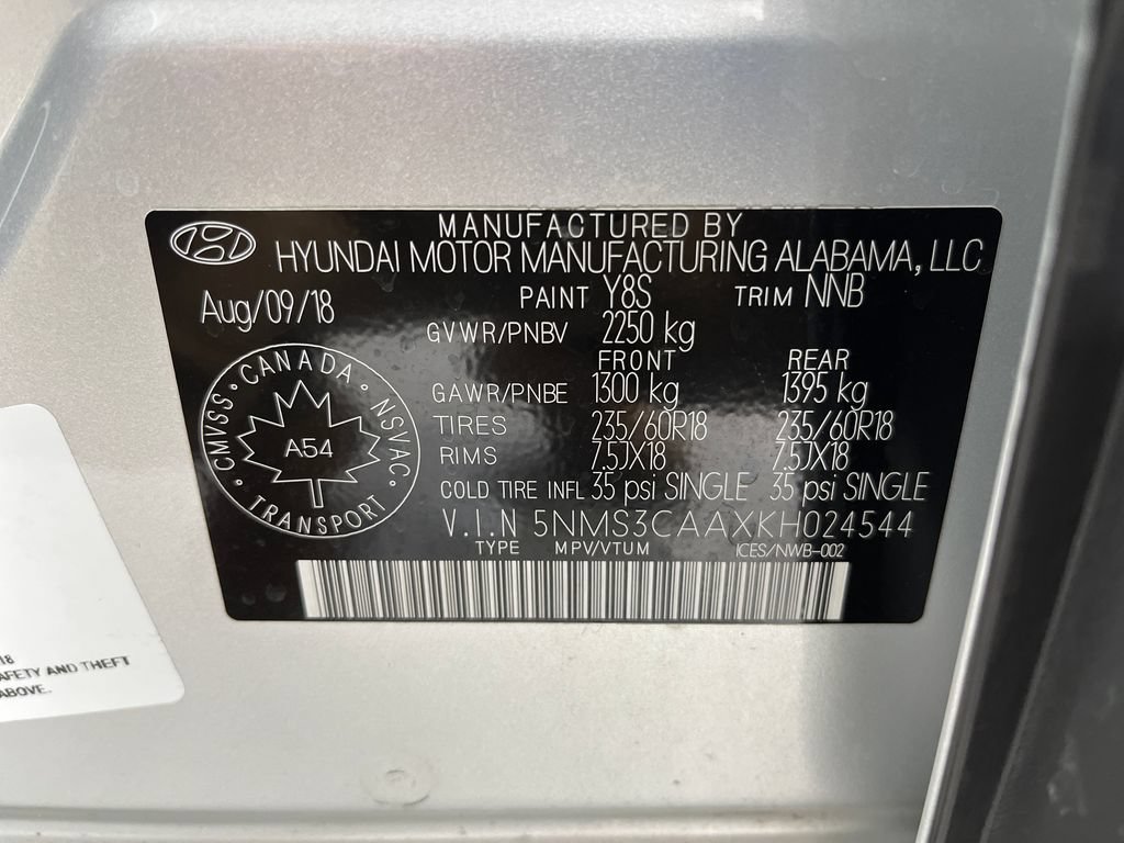 Used 2019 Hyundai Santa Fe AWD image 30