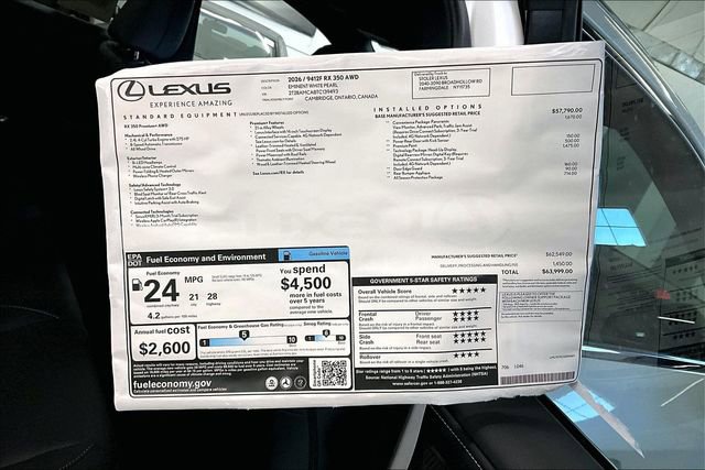 New 2026 Lexus RX 350 Premium Plus image 13