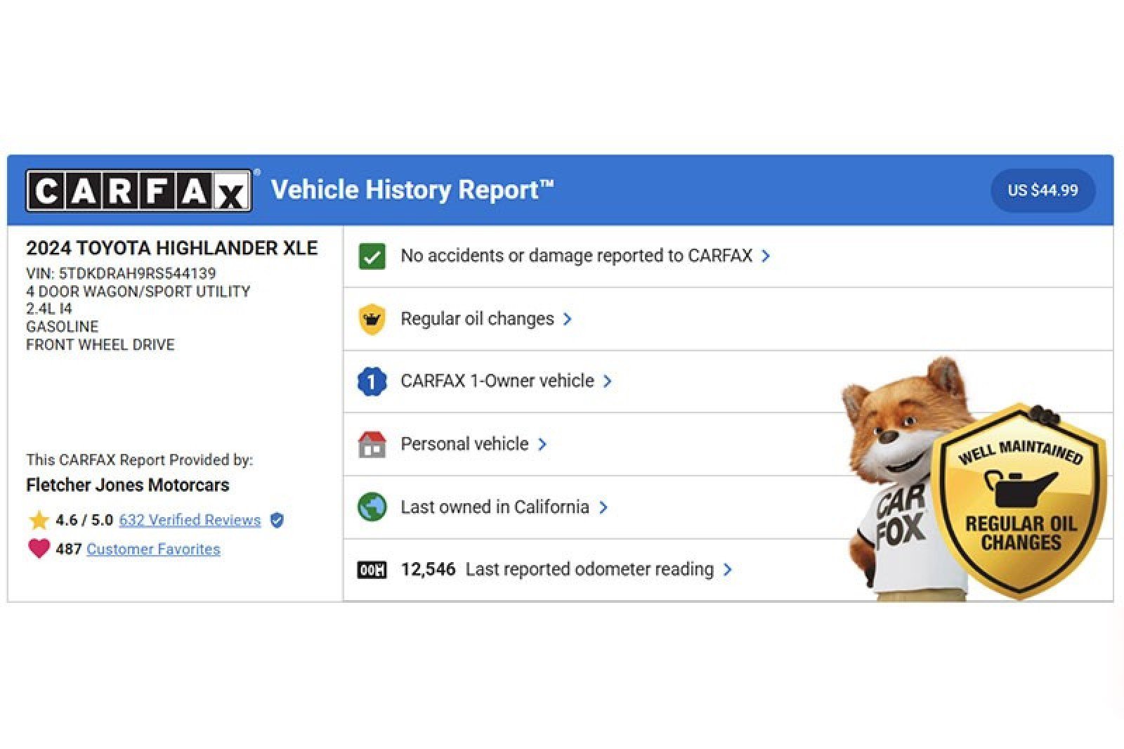 Used 2024 Toyota Highlander XLE image 2