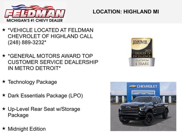 New 2026 Chevrolet Silverado 1500 High Country w/ Midnight Edition image 3