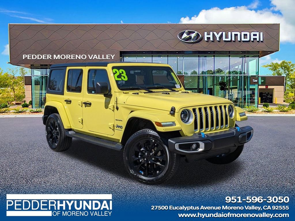 Used 2023 Jeep Wrangler Sahara 4xe image 1
