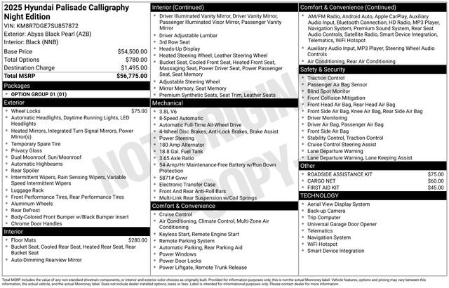 Used 2025 Hyundai Palisade Calligraphy image 34