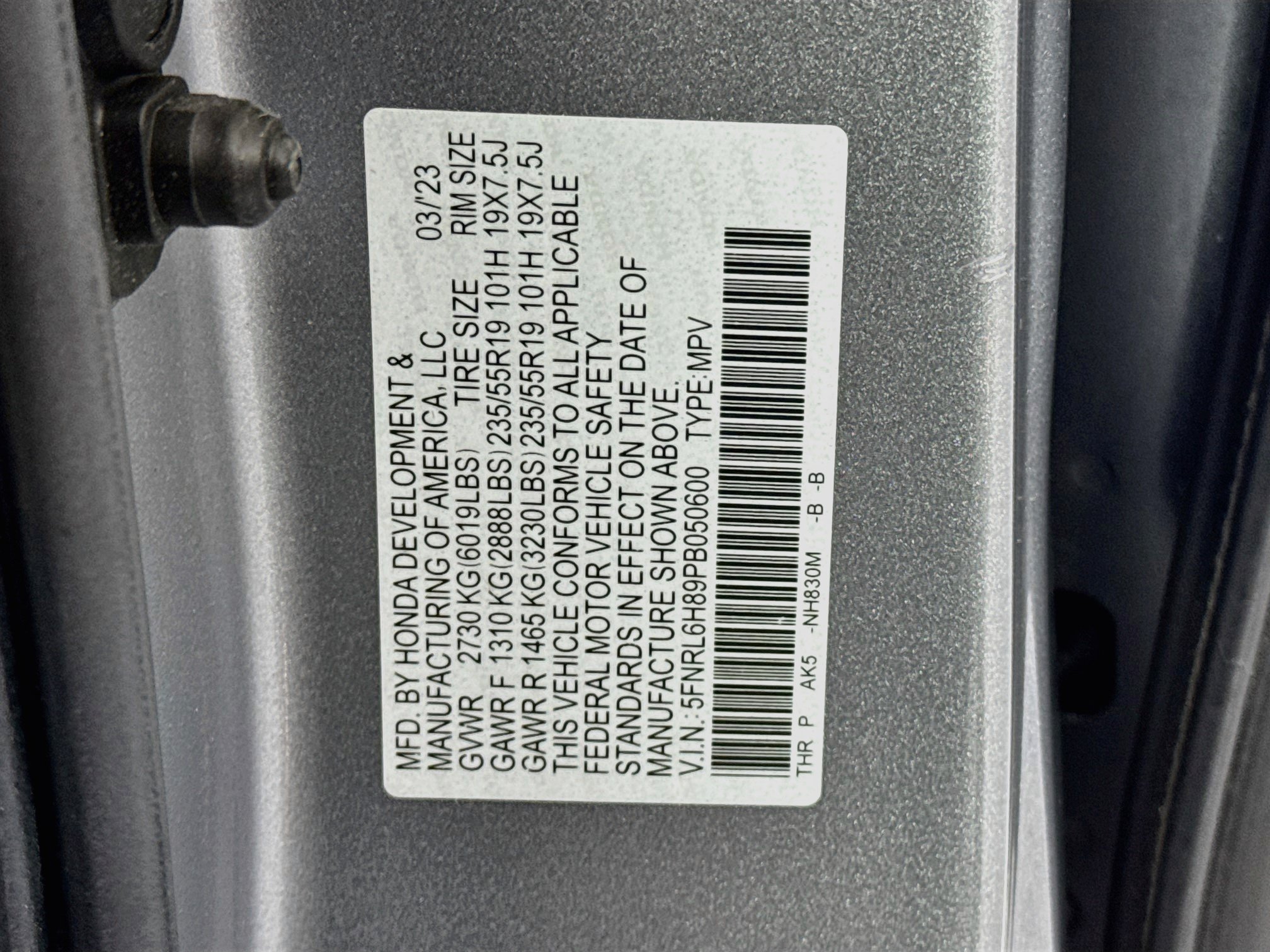 Certified 2023 Honda Odyssey Touring image 35