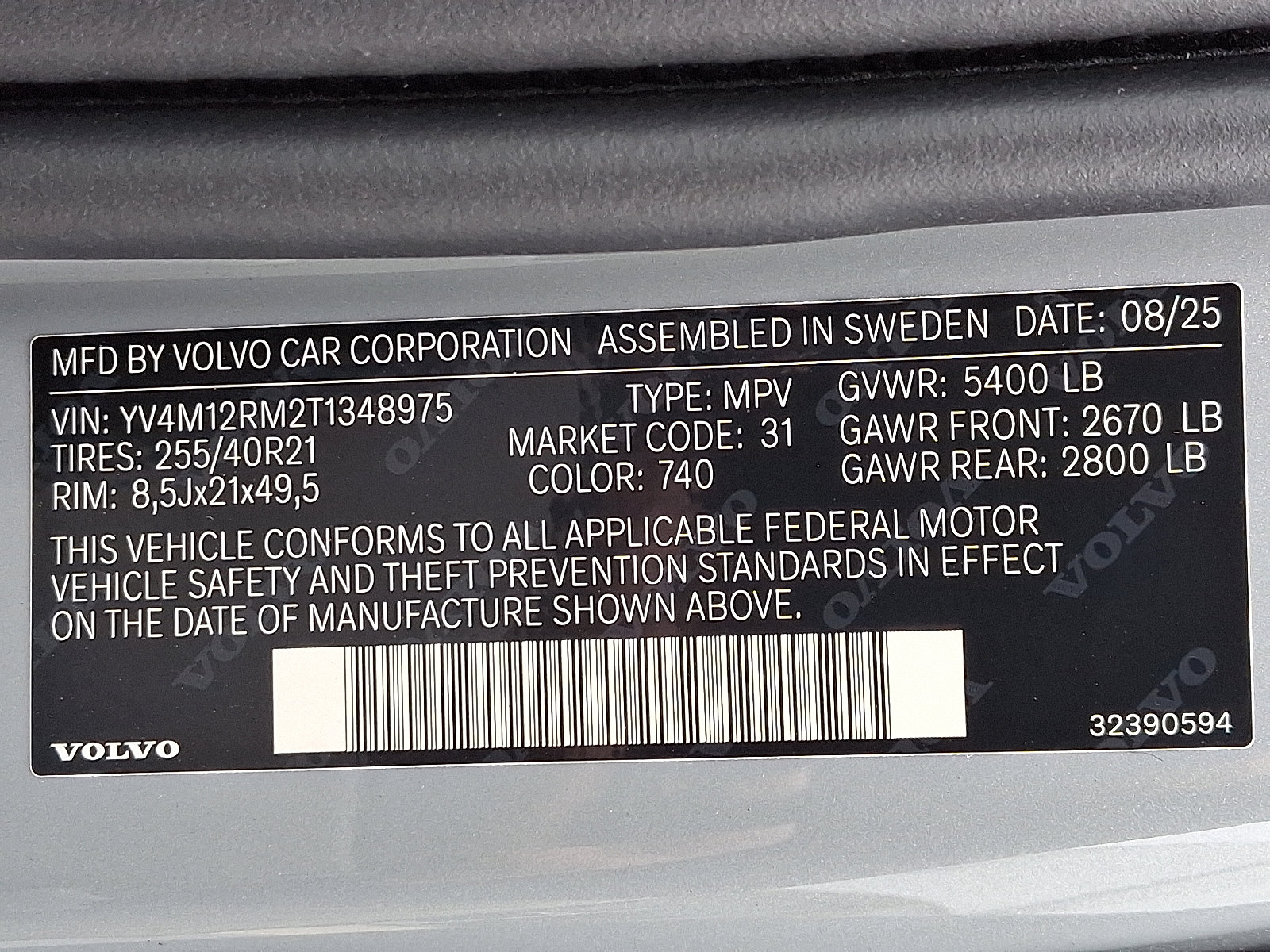 New 2026 Volvo XC60 B5 Ultra w/ Protection Package Premier image 13