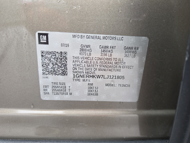 Used 2020 Chevrolet Traverse LT w/ LPO, Floor Liner Package FWD image 45