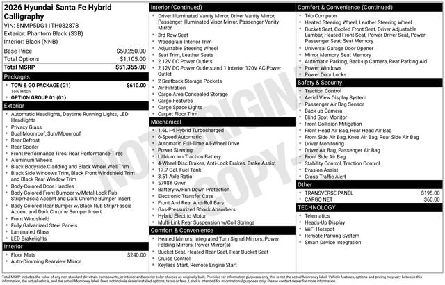 New 2026 Hyundai Santa Fe Calligraphy w/ Tow & Go Package image 9