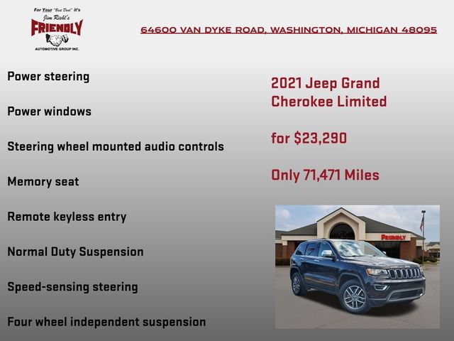 Used 2021 Jeep Grand Cherokee Limited AWD/4WD image 15