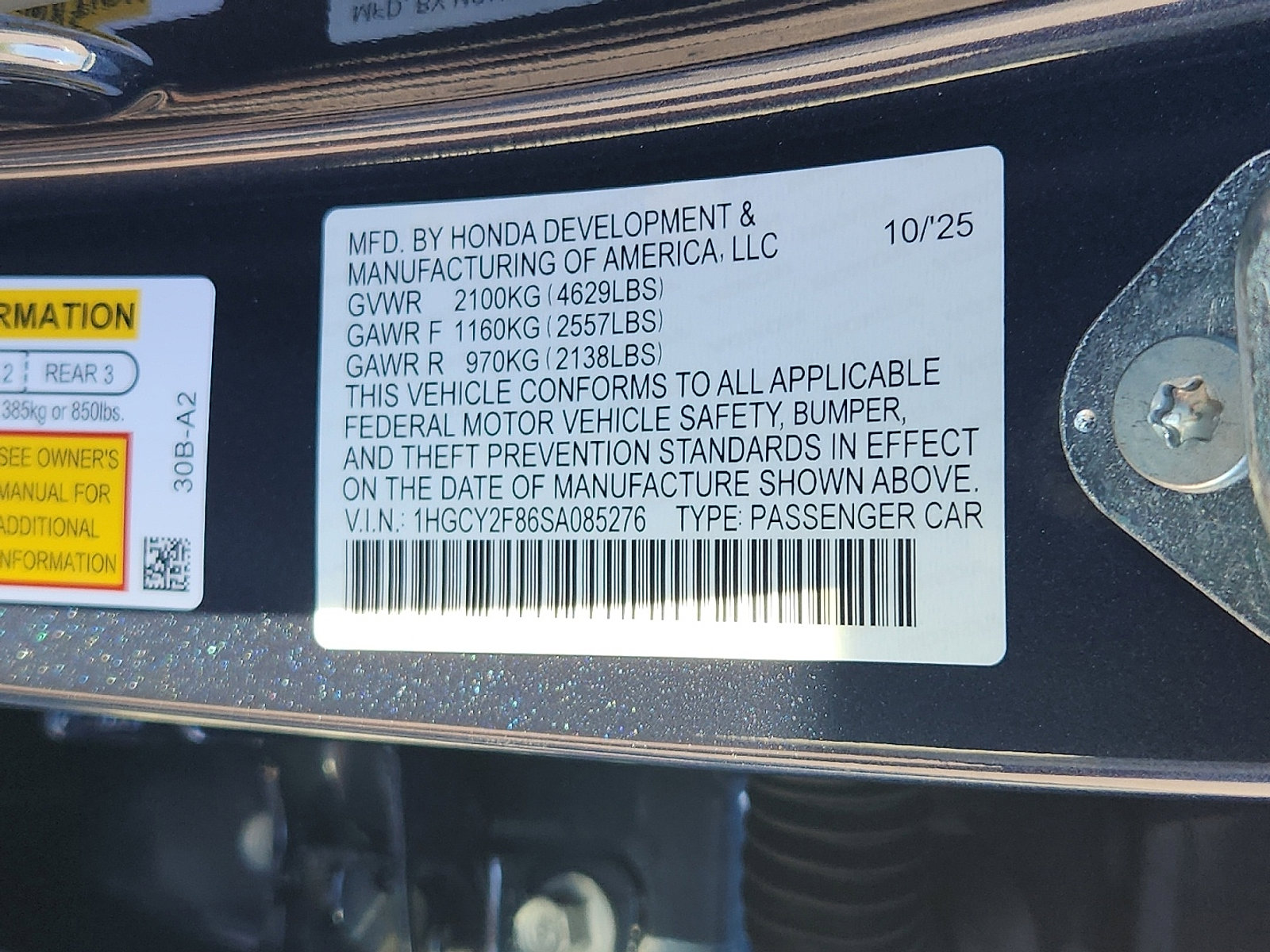 New 2025 Honda Accord Touring image 18