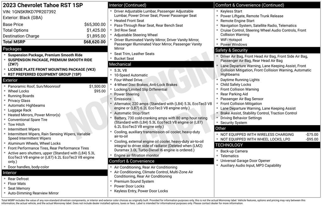 Certified 2023 Chevrolet Tahoe RST AWD/4WD image 35