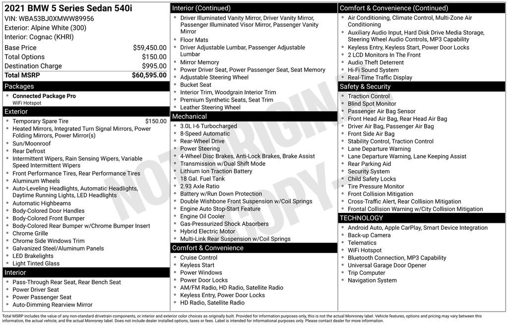 Used 2021 BMW 540i image 3