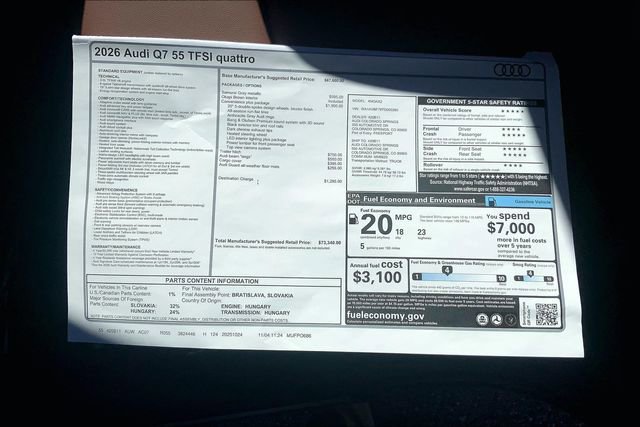 New 2026 Audi Q7 3.0T Premium image 13
