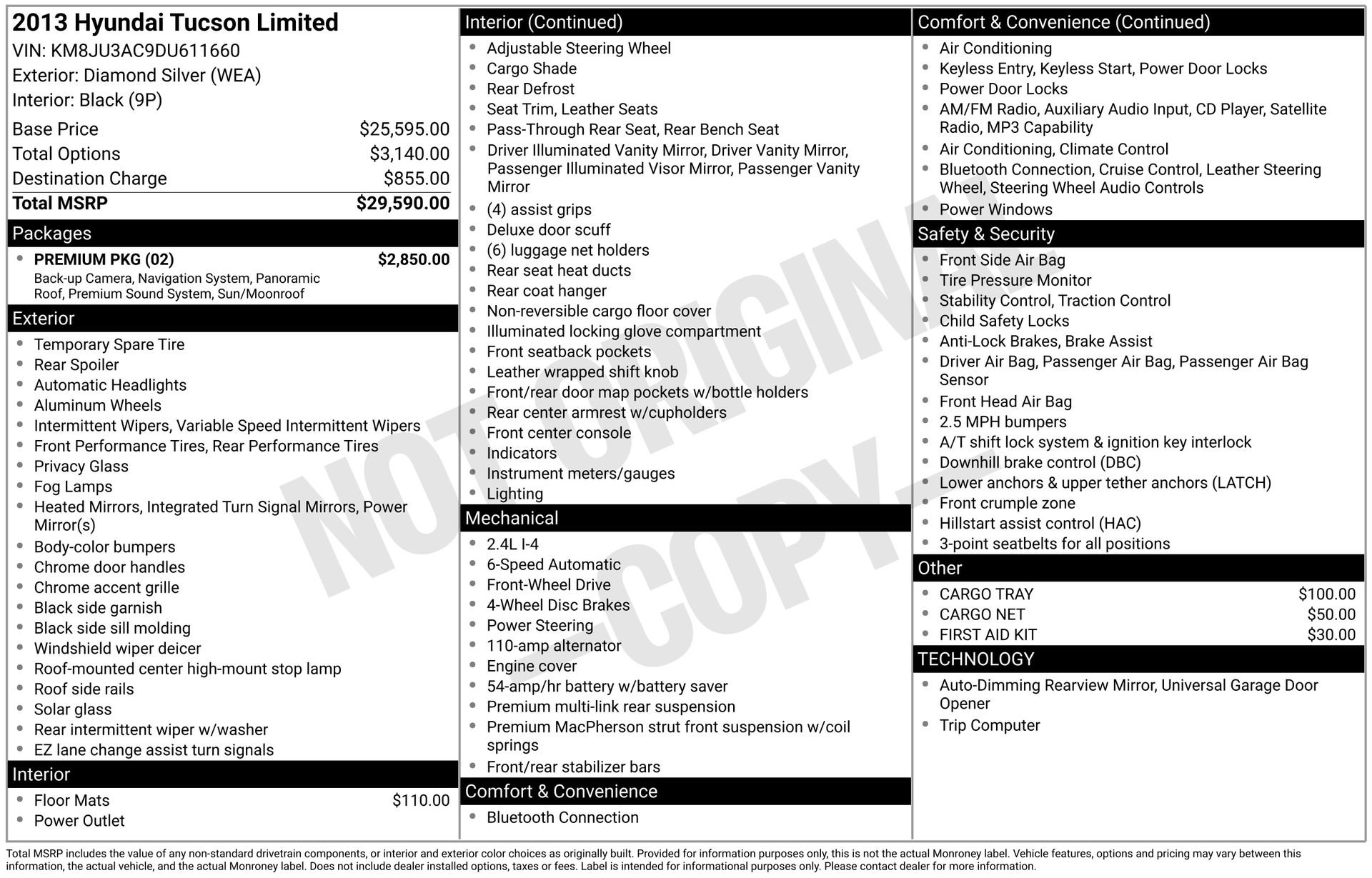 Used 2013 Hyundai Tucson Limited w/ Premium Pkg FWD image 46