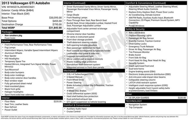 Used 2013 Volkswagen GTI Autobahn FWD image 19