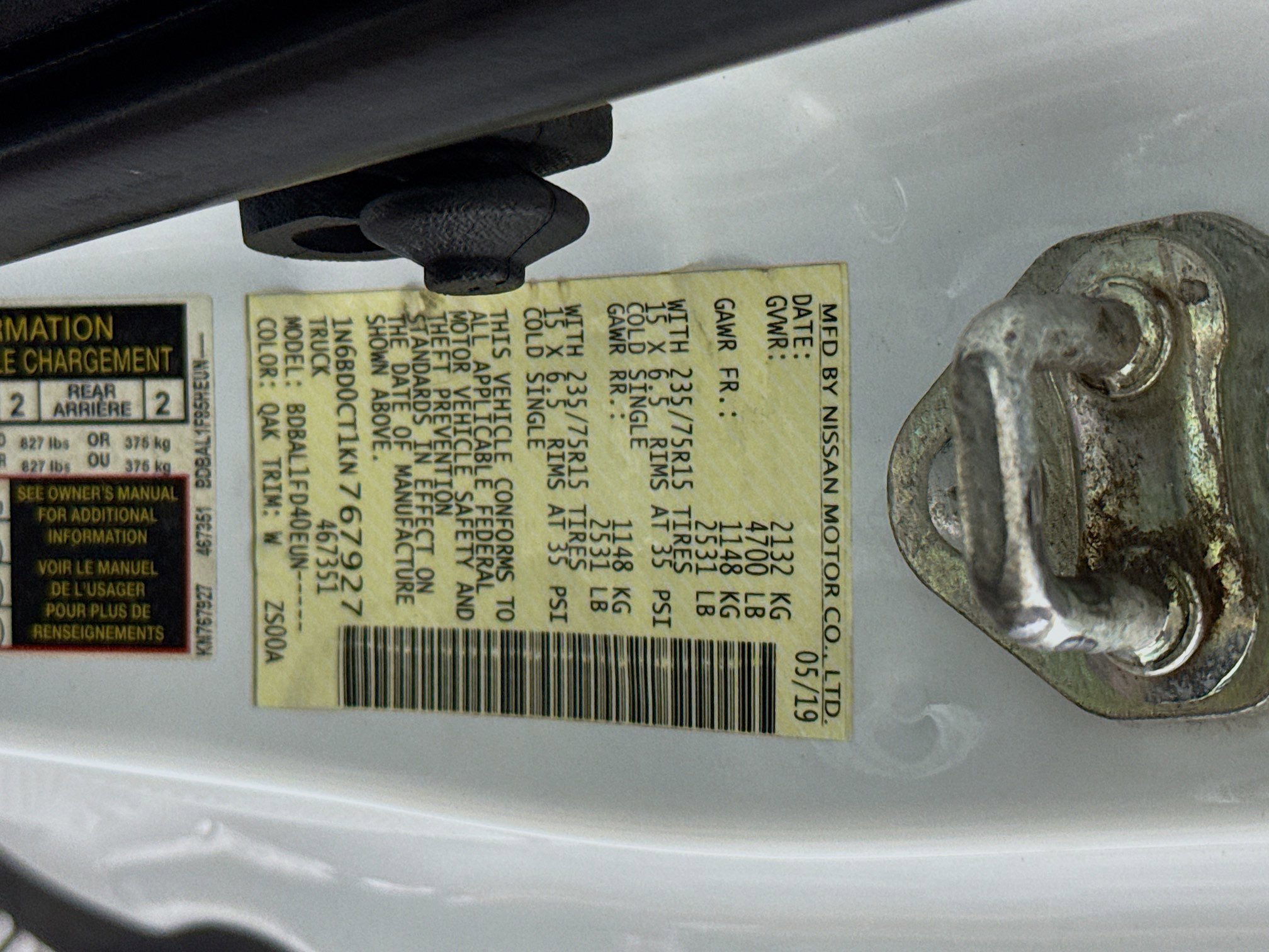Used 2019 Nissan Frontier S RWD image 38