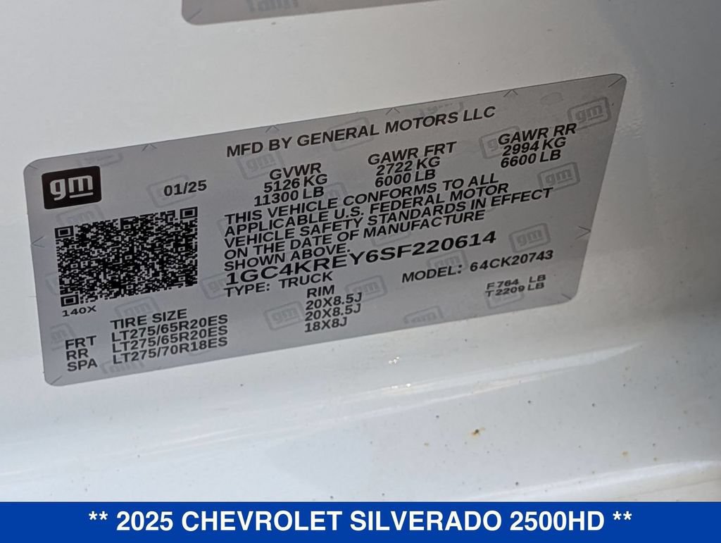 Used 2025 Chevrolet Silverado 2500 High Country w/ High Country Premium Package AWD/4WD image 33
