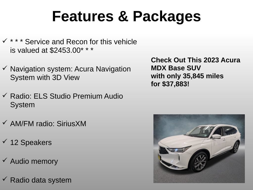 Used 2023 Acura MDX w/ Technology Package AWD/4WD image 8