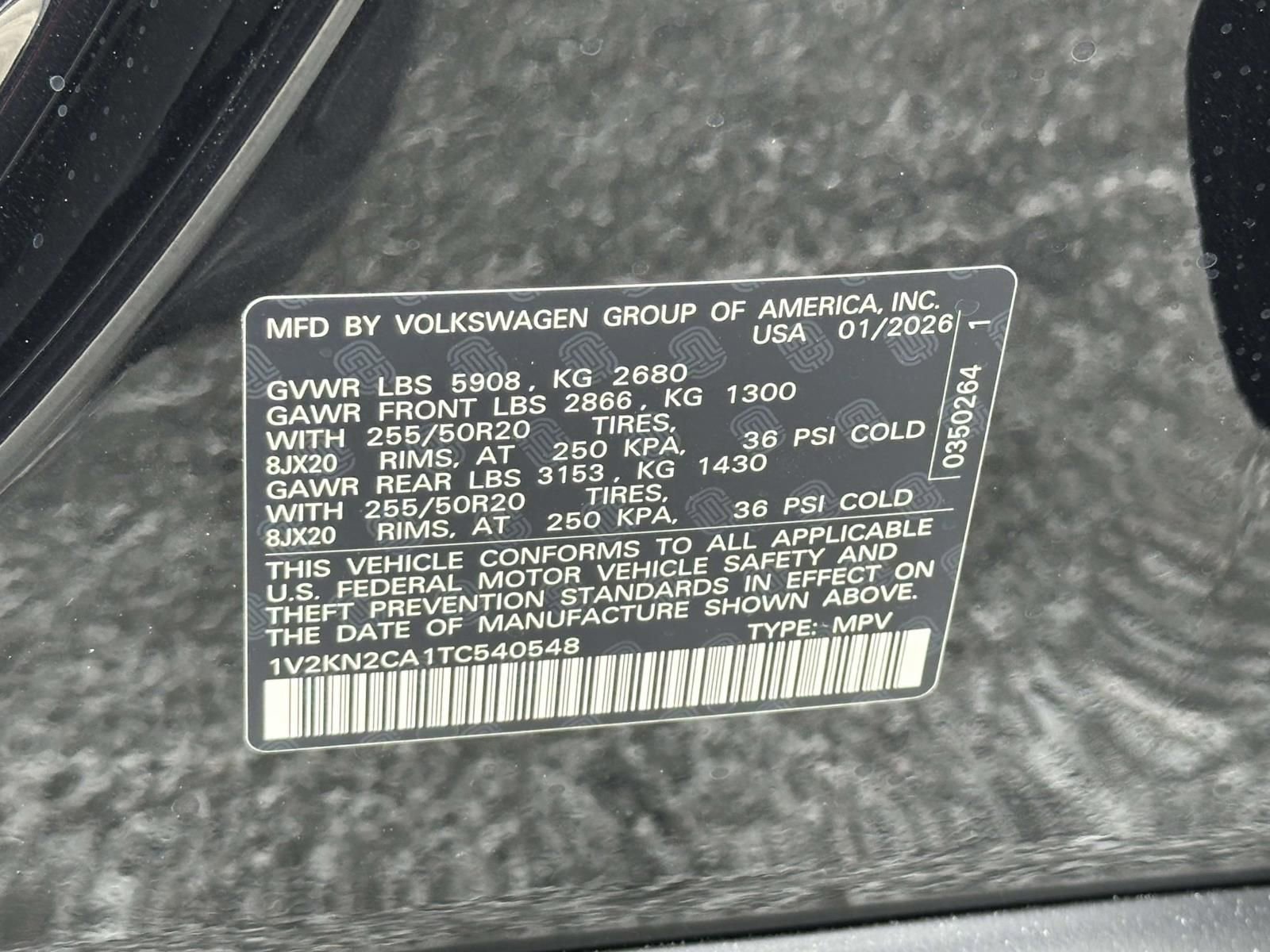 New 2026 Volkswagen Atlas SE image 16