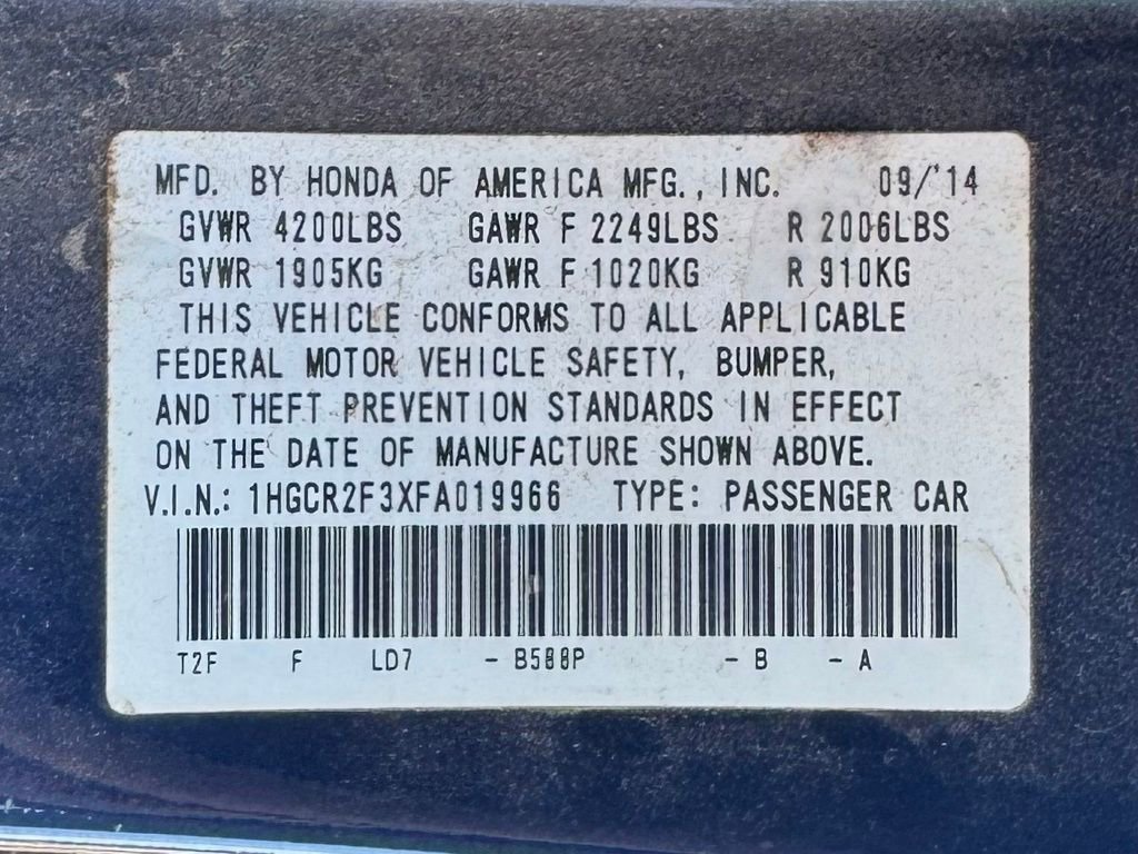 Used 2015 Honda Accord LX image 12