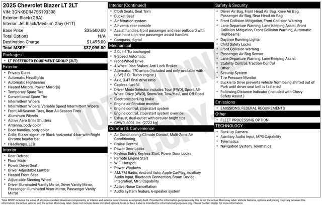 Used 2025 Chevrolet Blazer LT image 4