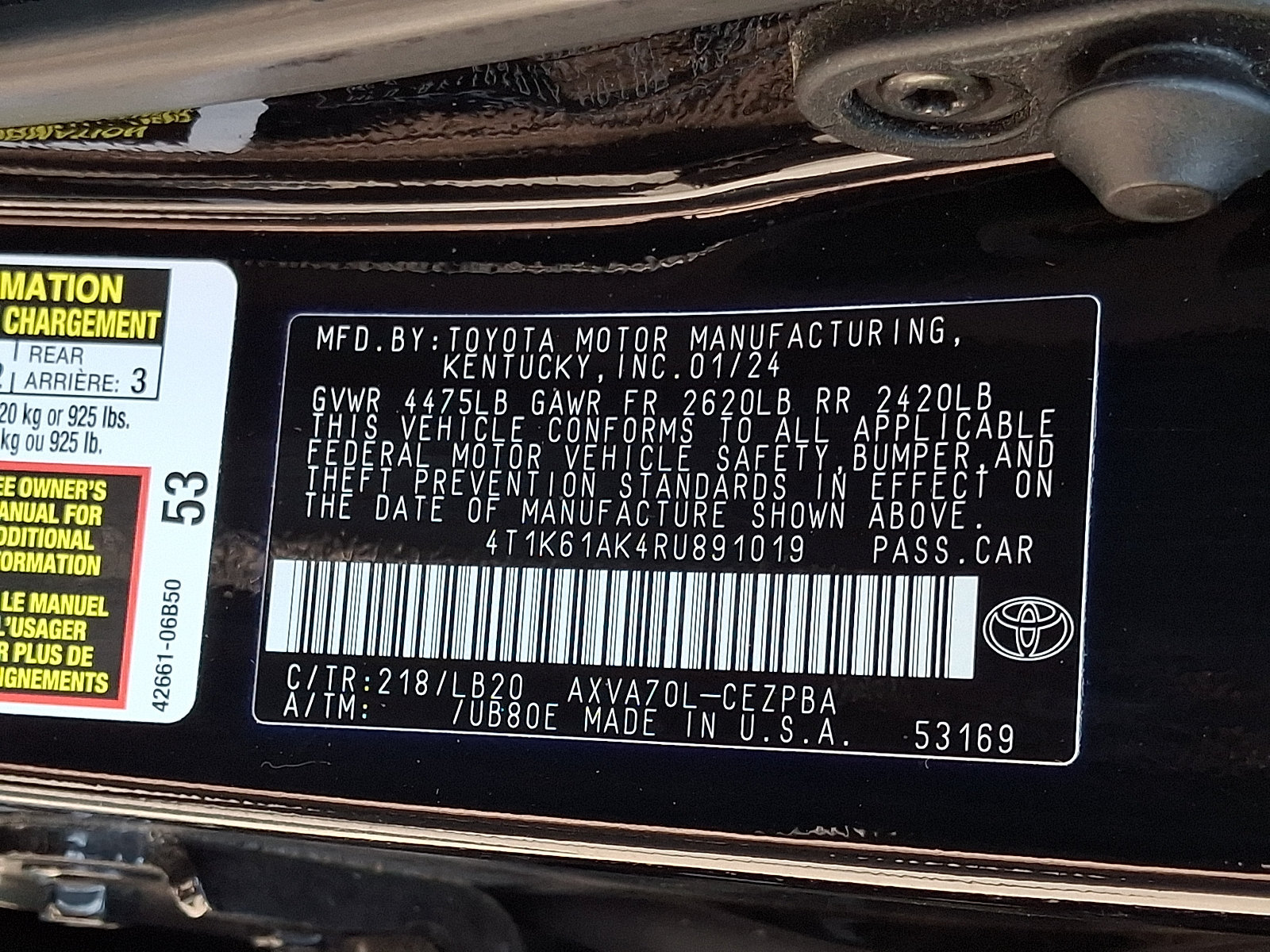 Used 2024 Toyota Camry XSE FWD image 28