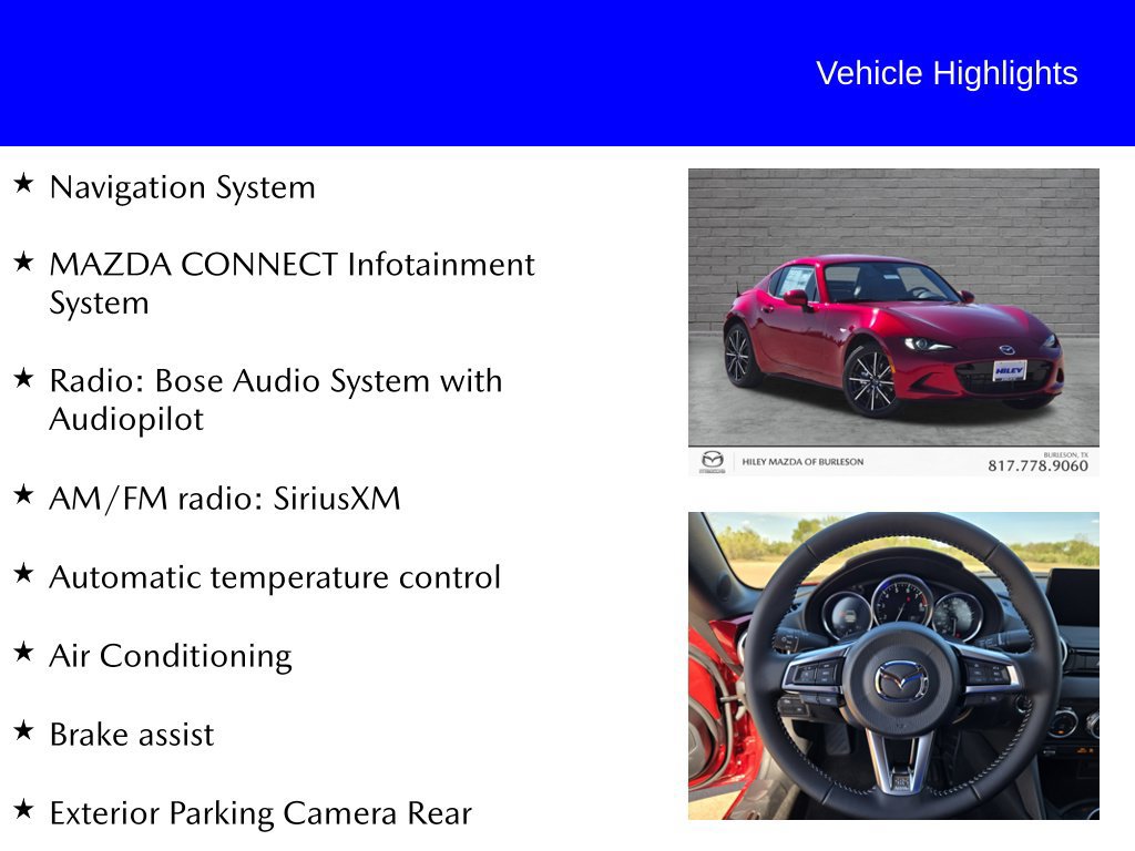 New 2026 MAZDA MX-5 Miata RF Grand Touring RWD image 9