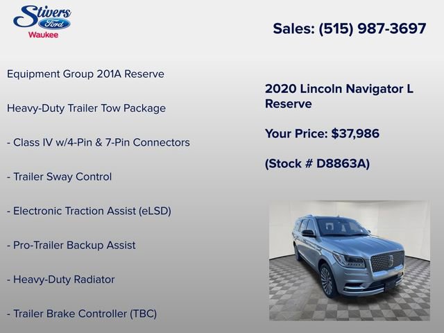 Used 2020 Lincoln Navigator L Reserve w/ Luxury Package image 7
