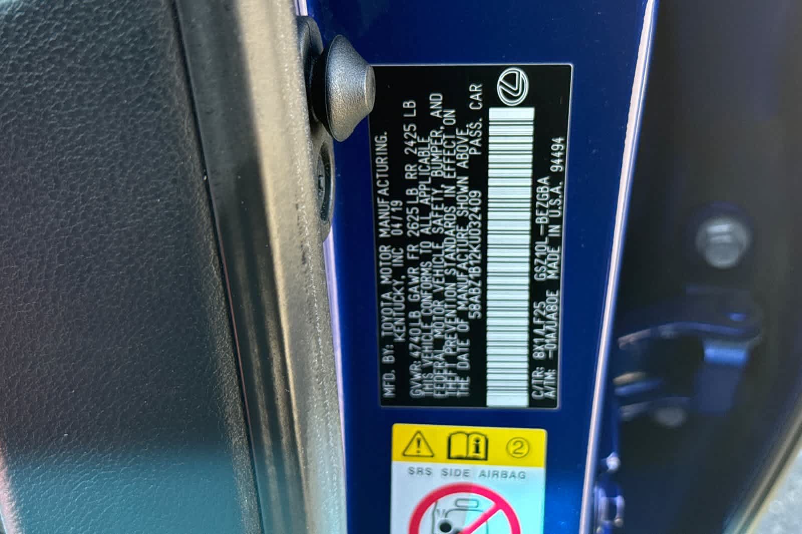 Used 2019 Lexus ES 350 F Sport w/ Accessory Package FWD image 33