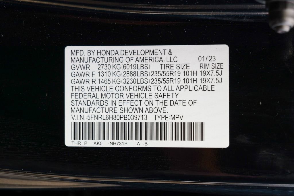 Used 2023 Honda Odyssey Touring image 65