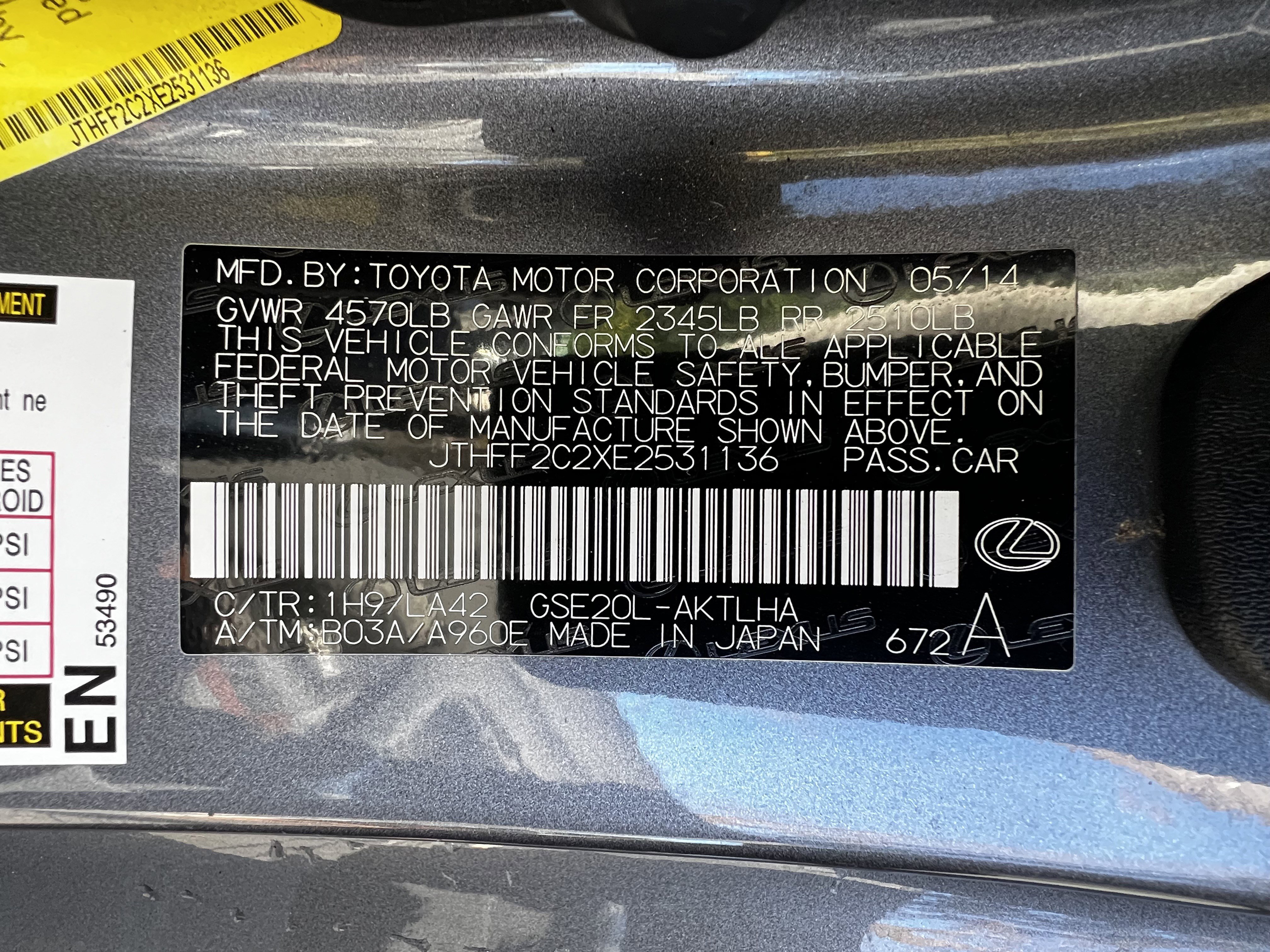 Used 2014 Lexus IS 250C image 58