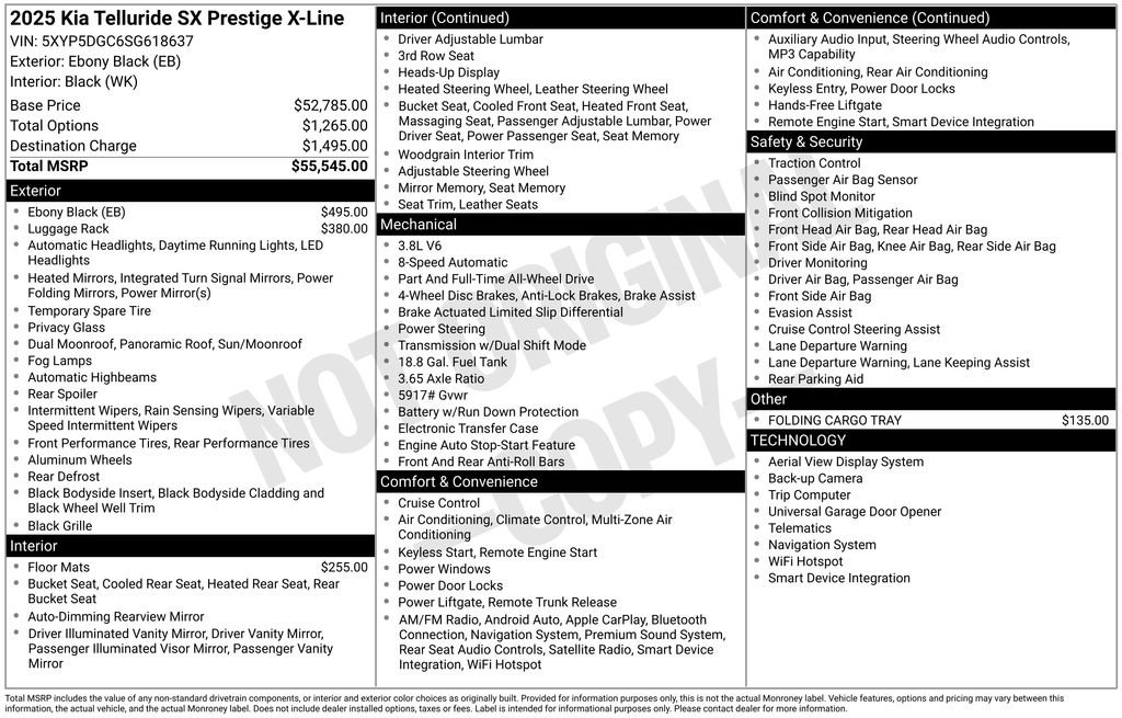 Certified 2025 Kia Telluride SX Prestige X-Line AWD/4WD image 10