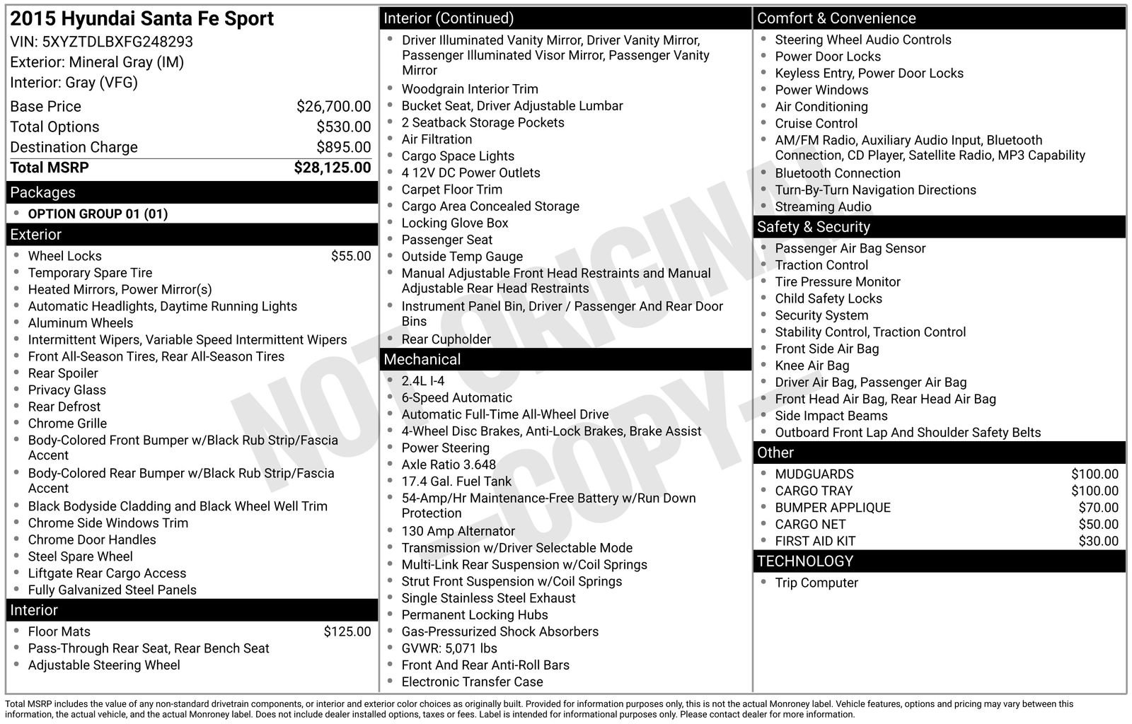 Used 2015 Hyundai Santa Fe Sport AWD/4WD image 17