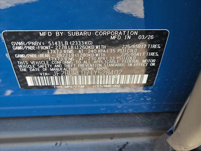 New 2026 Subaru Outback Wilderness w/ Wilderness Plus Package AWD/4WD image 18