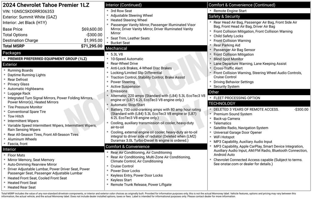 Certified 2024 Chevrolet Tahoe Premier RWD image 3