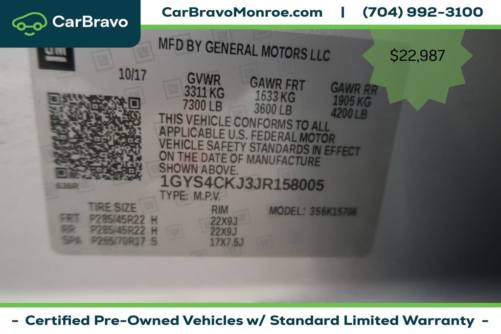 Certified 2018 Cadillac Escalade Premium Luxury AWD/4WD image 49