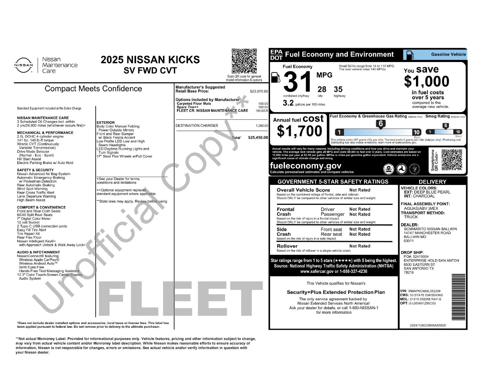 Used 2025 Nissan Kicks SV FWD image 30
