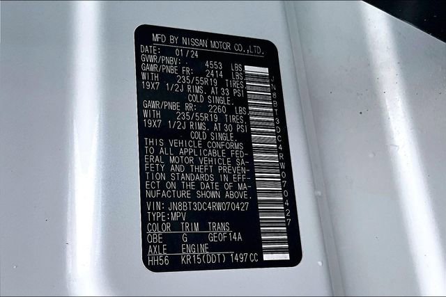 Certified 2024 Nissan Rogue Platinum w/ Platinum Premium Package FWD image 16