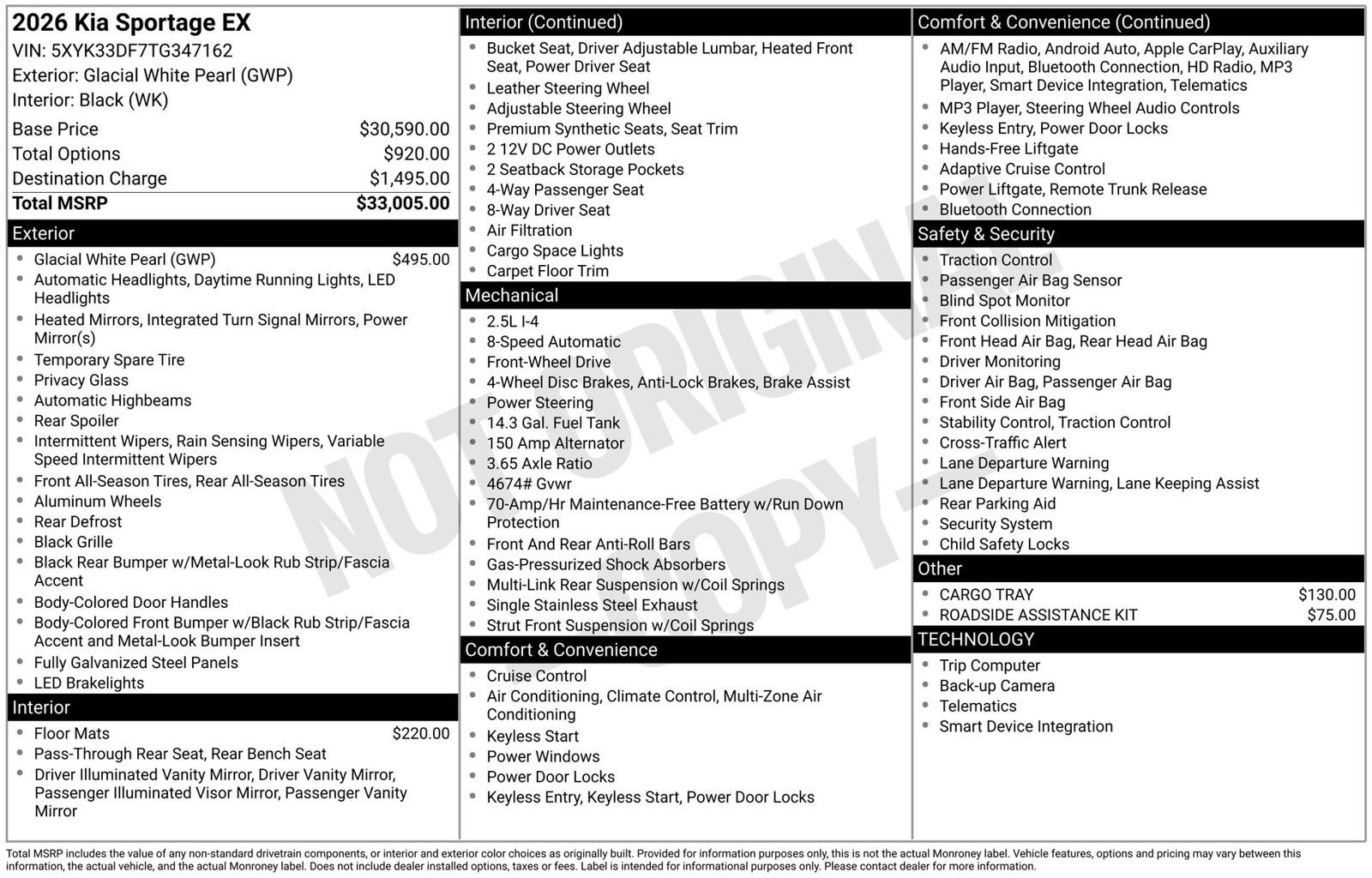 Used 2026 Kia Sportage EX FWD image 3