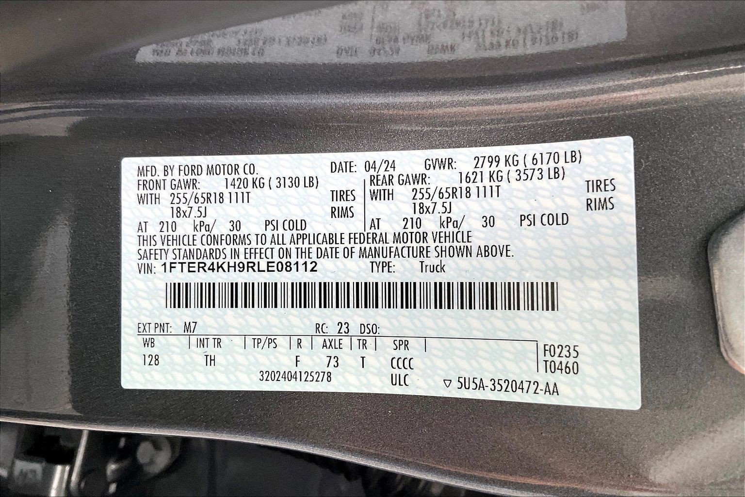 Used 2024 Ford Ranger Lariat w/ FX4 Off-Road Package image 27