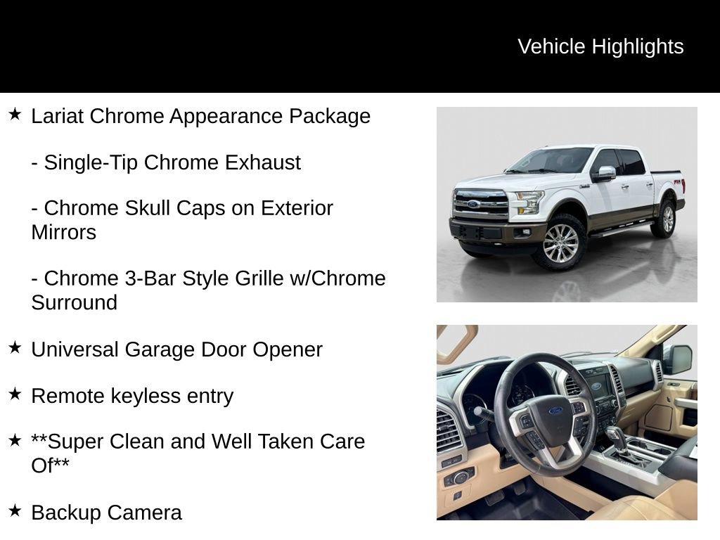 Used 2016 Ford F150 Lariat AWD/4WD image 16