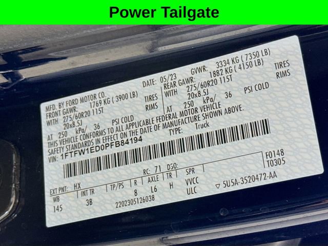 Certified 2023 Ford F150 Platinum w/ Equipment Group 701A High image 35