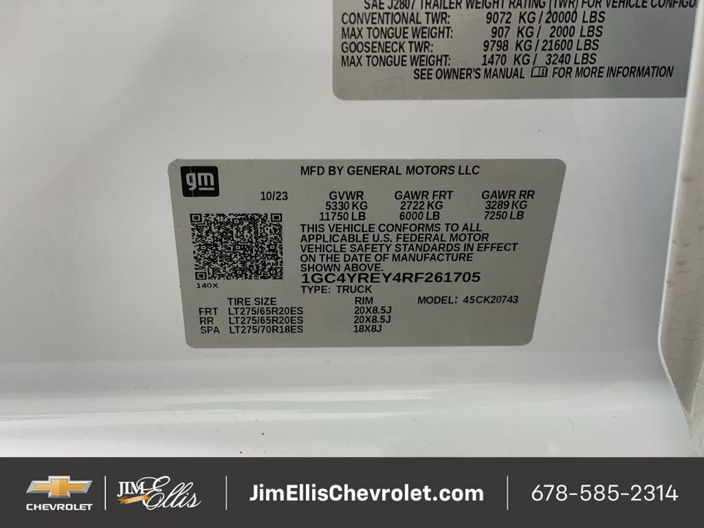 Certified 2024 Chevrolet Silverado 2500 High Country w/ Technology Package image 34