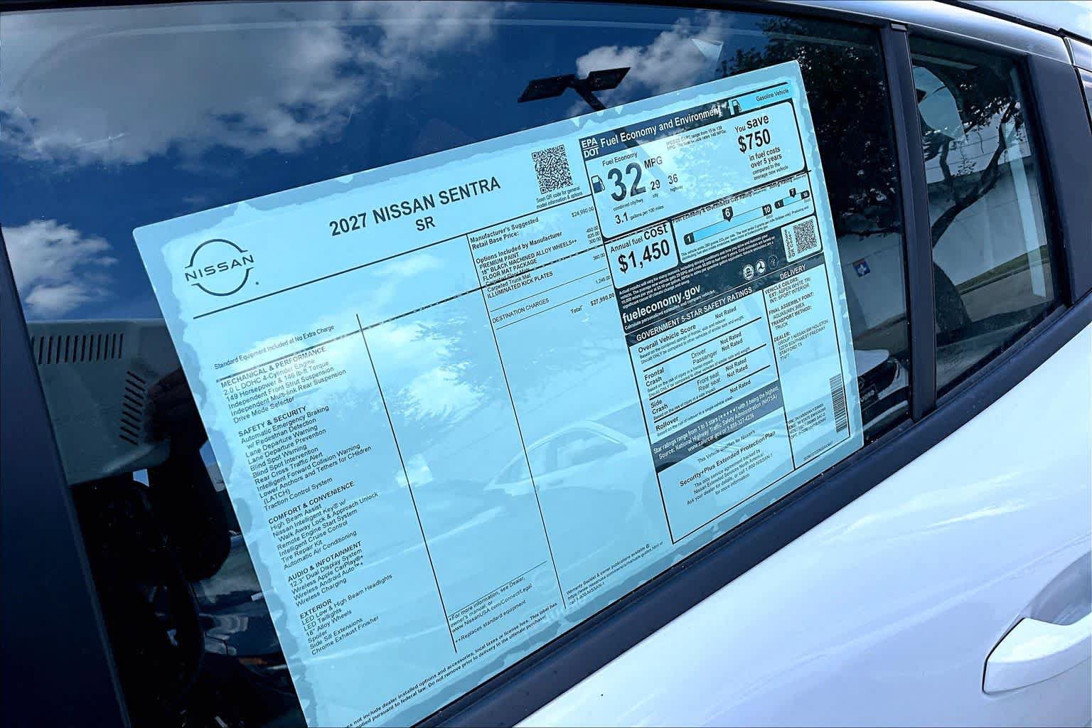 New 2027 Nissan Sentra SR w/ Floor Mat Package FWD image 20