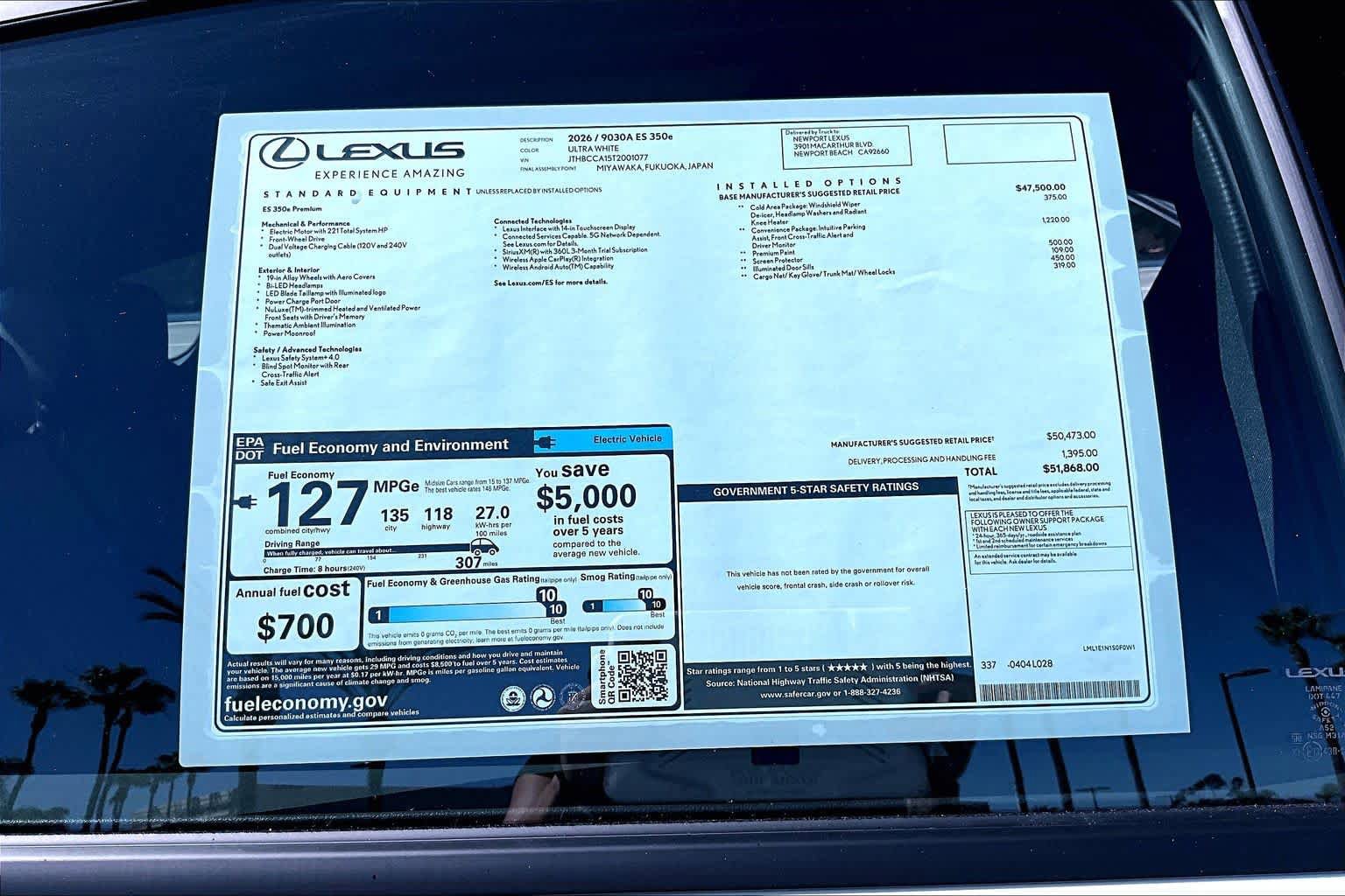 New 2026 Lexus ES 350e FWD image 22