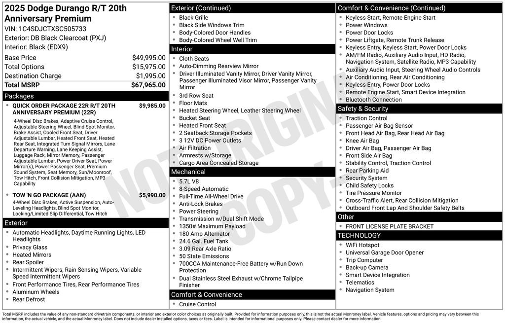 Used 2025 Dodge Durango R/T AWD/4WD image 22