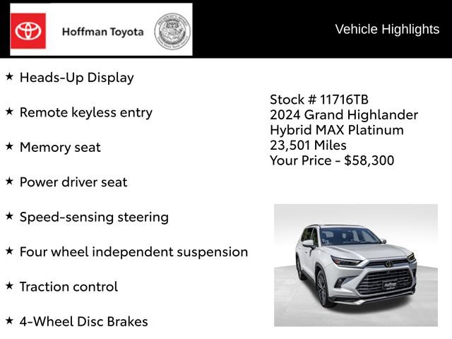 Used 2024 Toyota Grand Highlander AWD Hybrid image 22