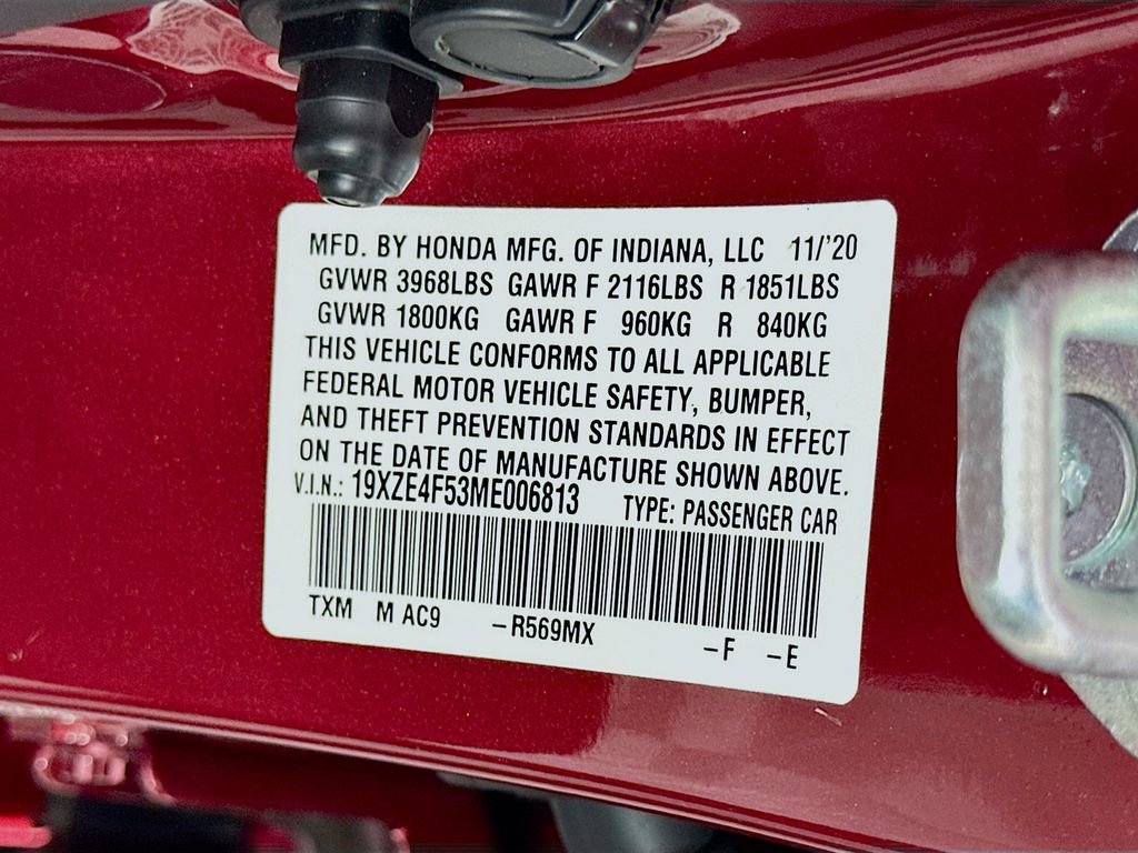 Certified 2021 Honda Insight EX image 30