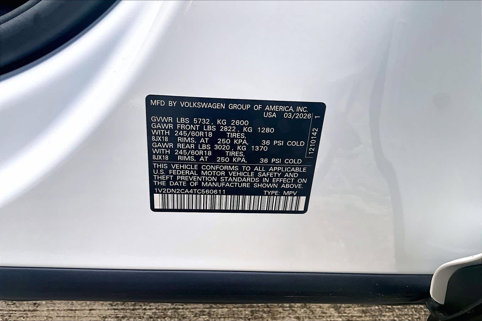 New 2026 Volkswagen Atlas SE FWD image 19