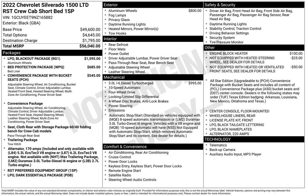 Used 2022 Chevrolet Silverado 1500 RST w/ LPO, Blackout Package AWD/4WD image 4