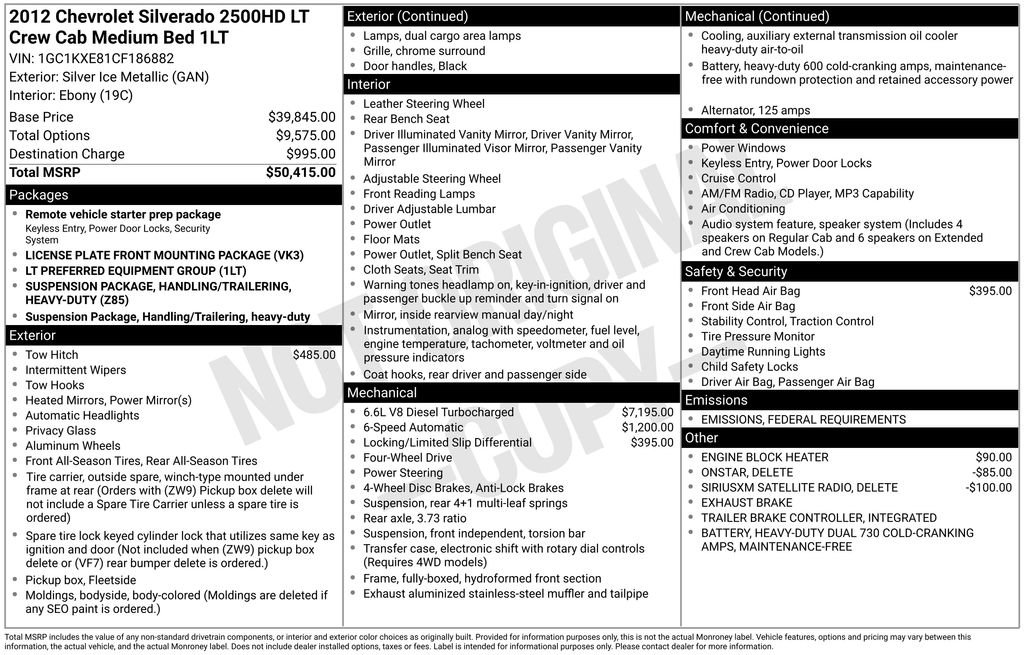 Used 2012 Chevrolet Silverado 2500 LT image 6